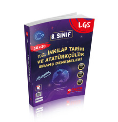 Zafer Yayınları - LGS 8. SINIF T.C. İNKILAP TARİHİ VE ATATÜRKÇÜLÜK BRANŞ DENEMELERİ 10*20